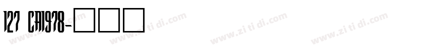 127 CA1978字体转换